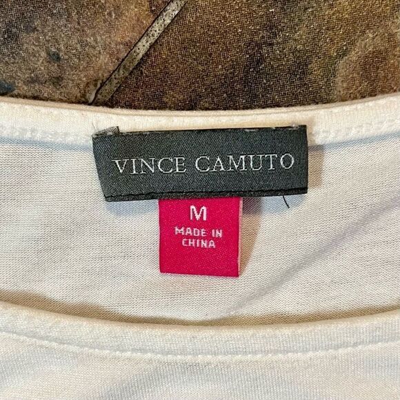 Vince Camuto Women’s White Top Polka Dot Extended Bottom Medium - Picture 10 of 13